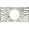 Ekena Millwork Hoover Architectural Grade PVC Pierced Medallion, 16"W x 8"H x 5 7/8"ID x 1/2"P, Warm Silver CMPP16X08HOAWS - alternate 1